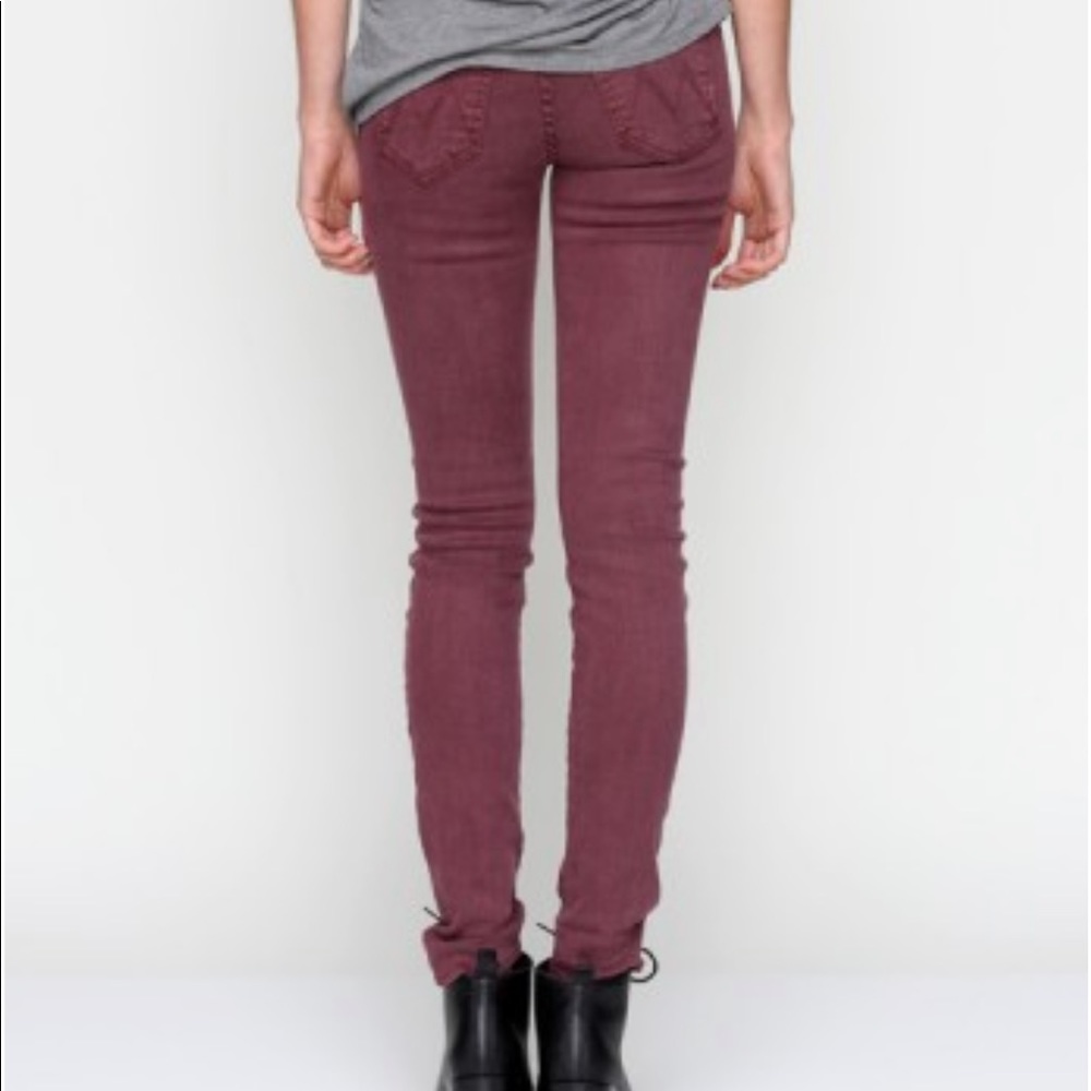 Mother jeans burgundy colour - 26/27